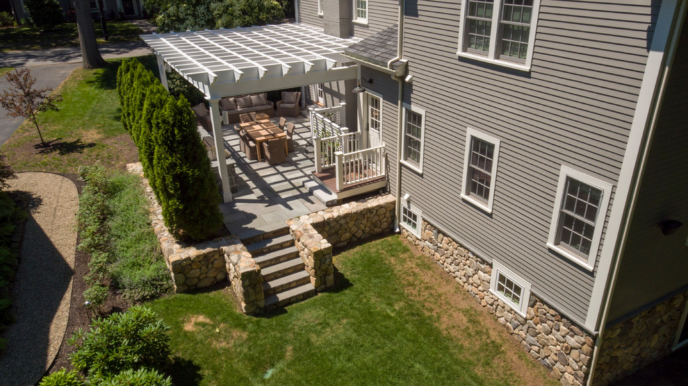 0036 Wellesley Custom Pergola Modern Patio Boston by Provost