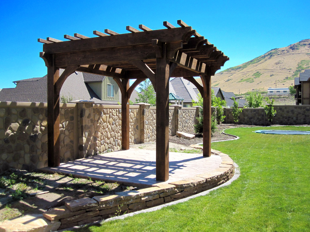 12' x 14' Oversize DIY Timber Frame Pergola - Amerikansk Craftsman ...