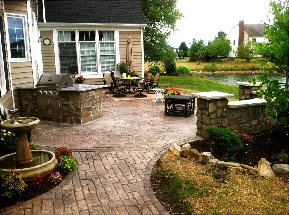 2012 Stamped Patios Traditional Patio Cleveland by Hudecek
