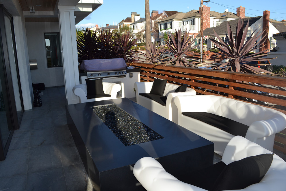 Modern patio in Orange County.