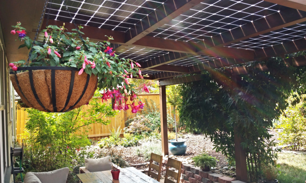 3.6kW BiFacial Solar Patio Cover Traditional Patio Portland by