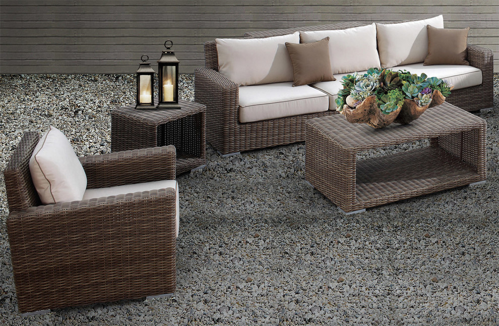 3 Pc Coronado Wicker Outdoor Sofa Set By Sunset West Modern Patio San Go Ions Houzz 3 Pc Coronado Wicker Outdoor Sofa Set, Sunset West Outdoor Furniture Reviews
