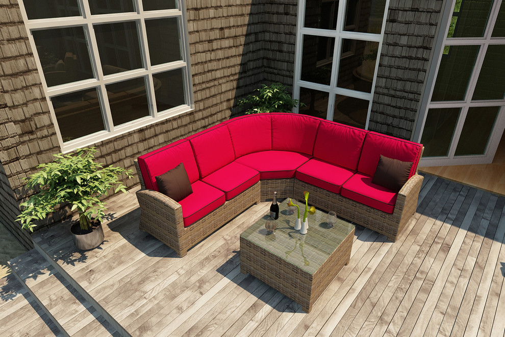 4 Piece Cypress Sectional Set by Forever Patio Contemporary Patio