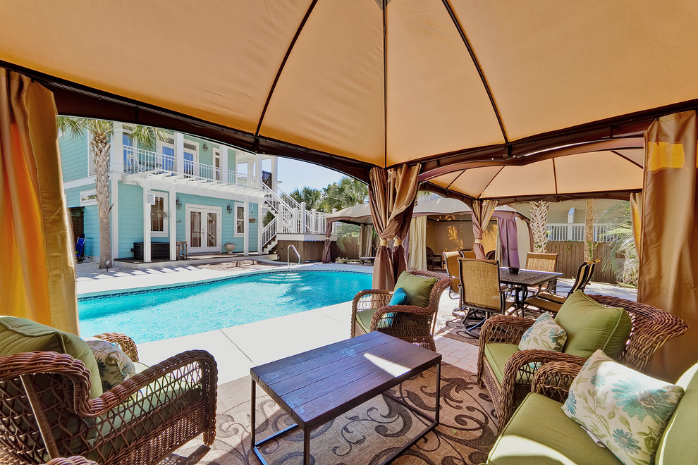 42 Sandcastle Beach Style Patio Miami by Emerald Coast Real