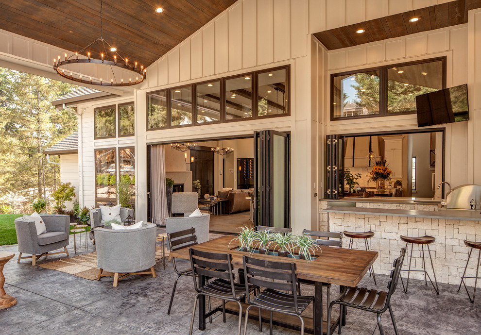 5,100 Sq. Ft. Modern Farmhouse Showcase Home Farmhouse Patio