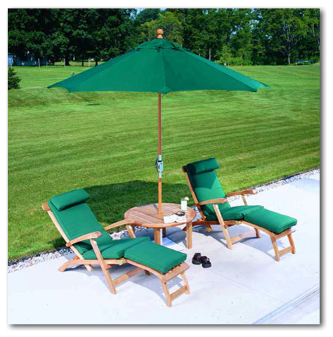 outdoor chairs and umbrella