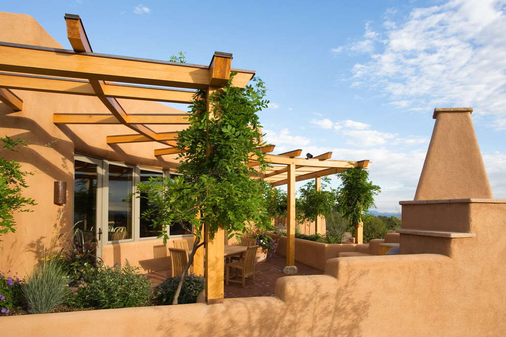 Patio - southwestern patio idea in Albuquerque