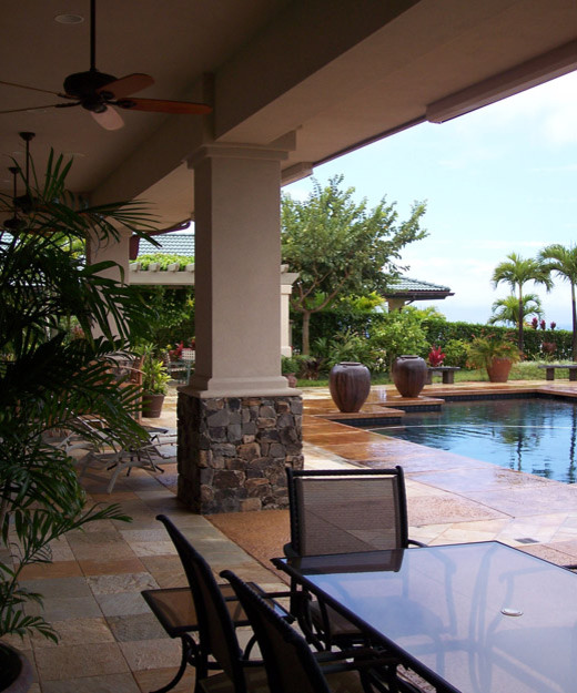 Allen Residence Patio Traditional Patio Hawaii by Kollin