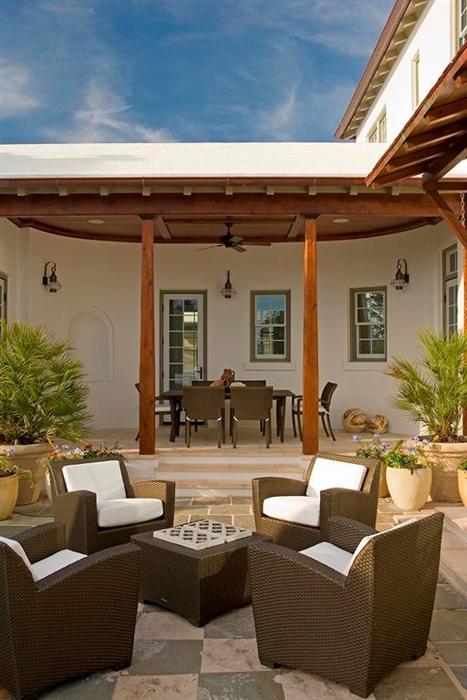 Inspiration for a mediterranean patio remodel in Tampa