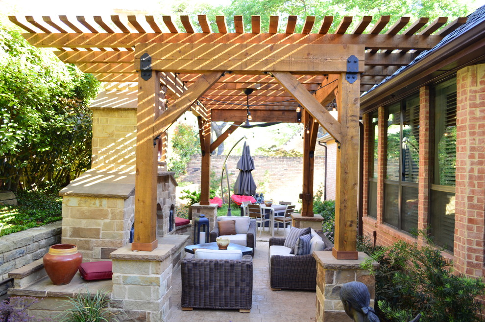 Amazing Outdoor Fireplace & Pergola Addition in Irving, TX (Las Colinas