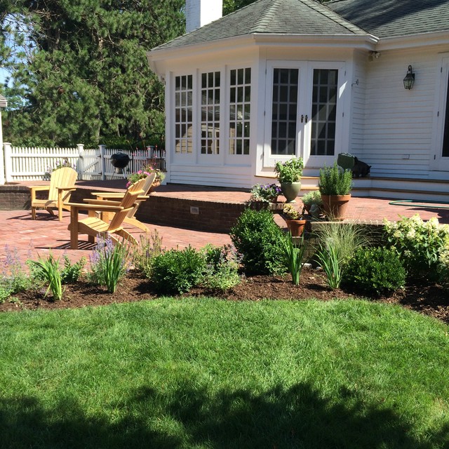 Andover brick patio Traditional Patio Boston by Carey Ezell