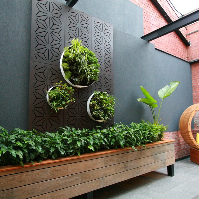 Apartment Renovation of outdoor living space - Industrial ... Apartment Renovation of outdoor living space - Industrial ... on Houzz Outdoor Living Spaces id=29923