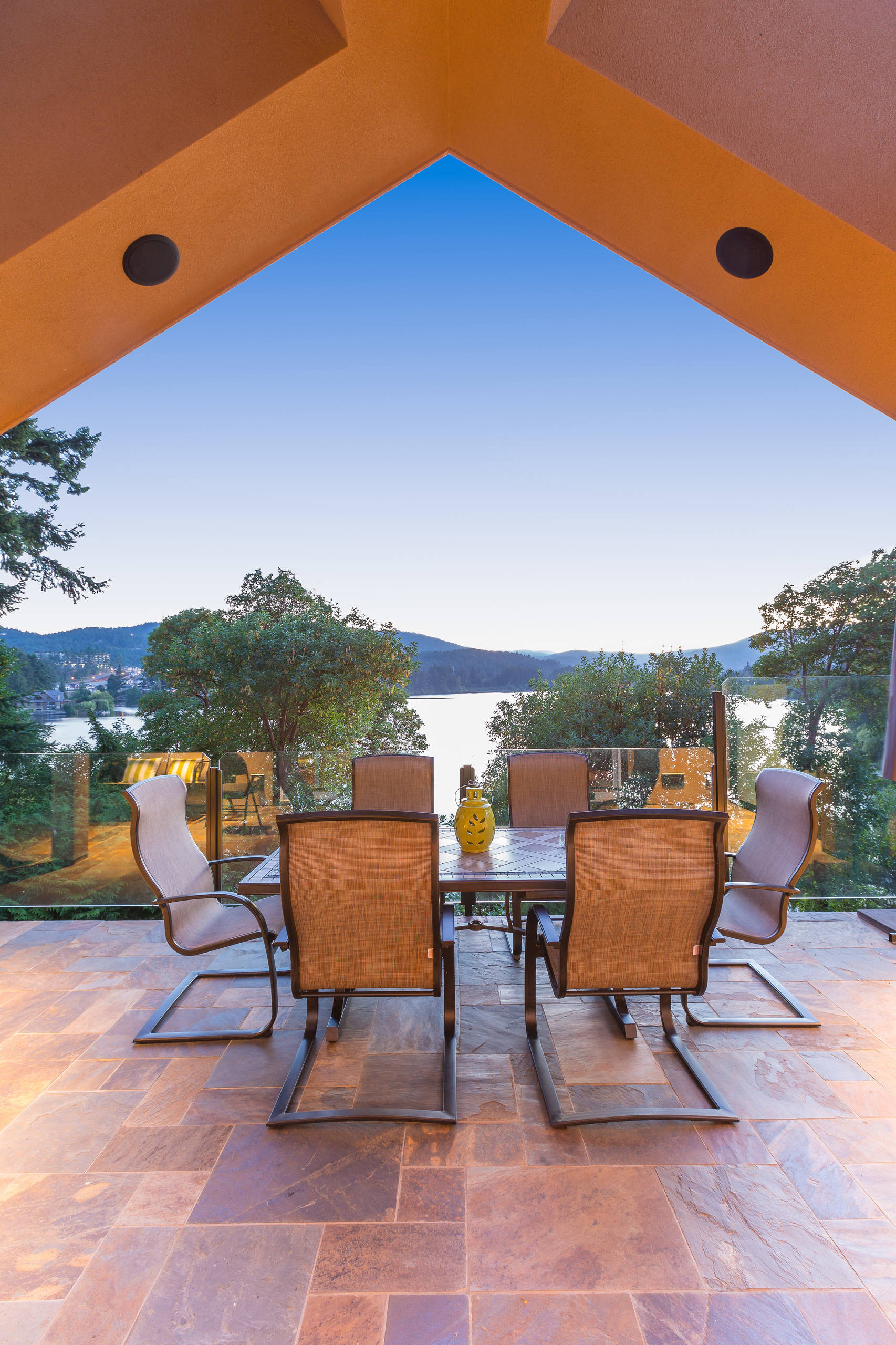 corps outdoor renovations on Frosted Glass Railing Houzz