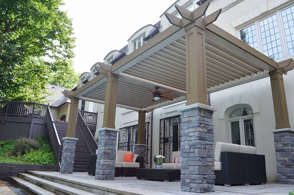 Arcadia Louvered Roofs for decks Clásico Patio Otras zonas de Adjustable Patio Covers