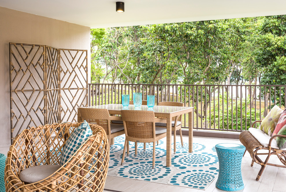 This is an example of a world-inspired patio in Singapore.