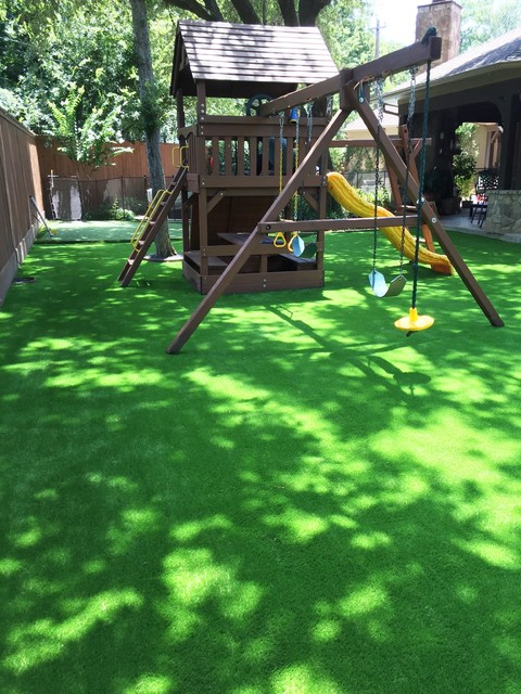 Artificial Grass for Kids - Playground - Traditional - Patio - Houston ...