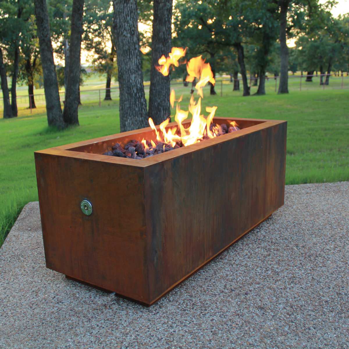 Propane Tank Fire Pit Ideas, Round Fire Pit With Propane Tank Inside