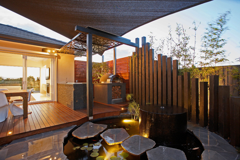 World-inspired patio in Melbourne.