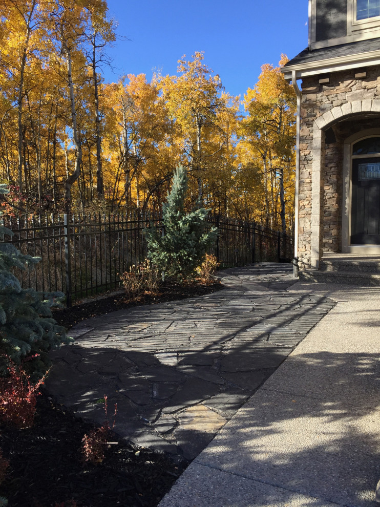 Aspen Estates Waterfall & Patio Traditional Patio Calgary by