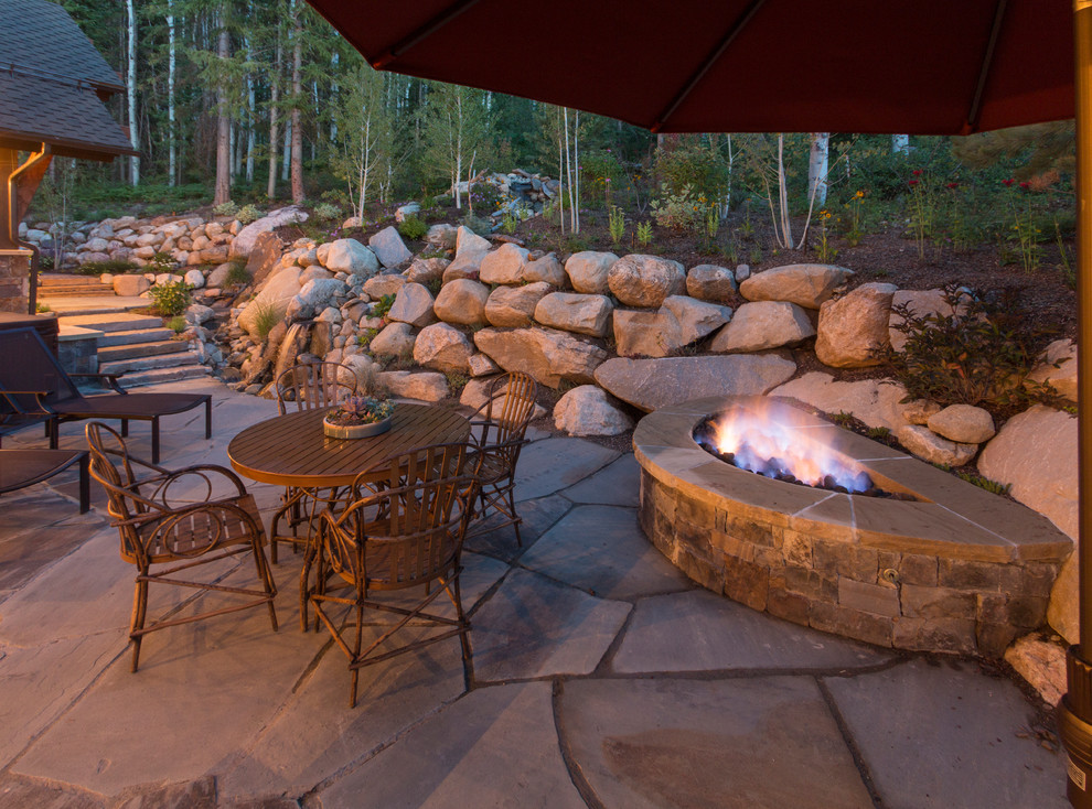 Aspen Wood Home Rustic Patio Denver by Amaron Folkestad GC