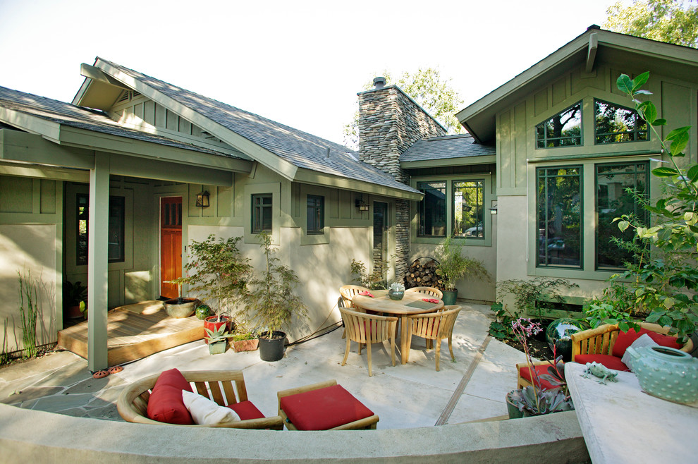 This is an example of a traditional patio in Sacramento with no cover.
