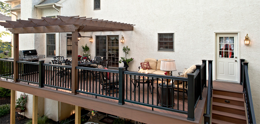 Cette image montre une terrasse traditionnelle.