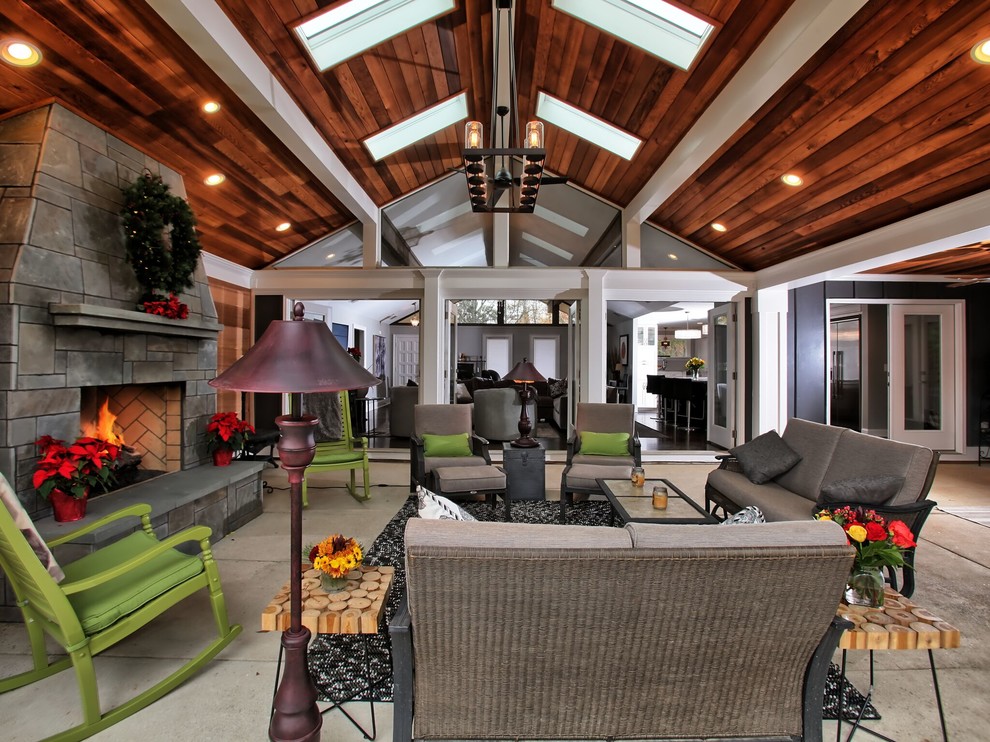 Back Porch & Patio Renovation Modern Patio Atlanta by Atlanta