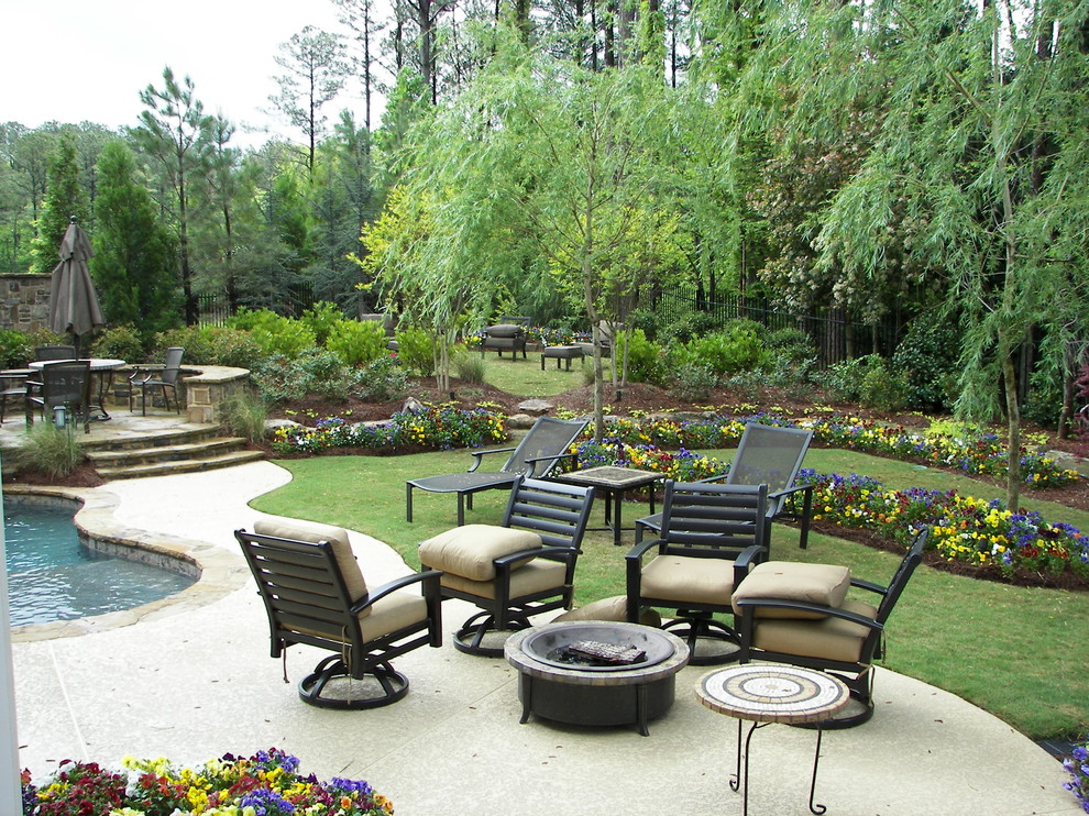 Back Yard Landscape and Patio - Traditional - Patio - Atlanta - by