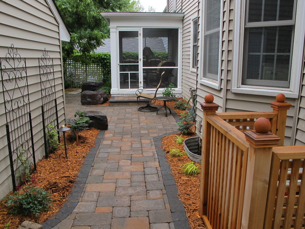 back yard project in Minneapolis Traditional Patio Minneapolis