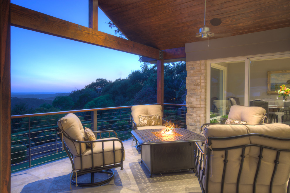 Backyard Covered Patio After Traditional Patio Austin by Realty Restoration, LLC Houzz