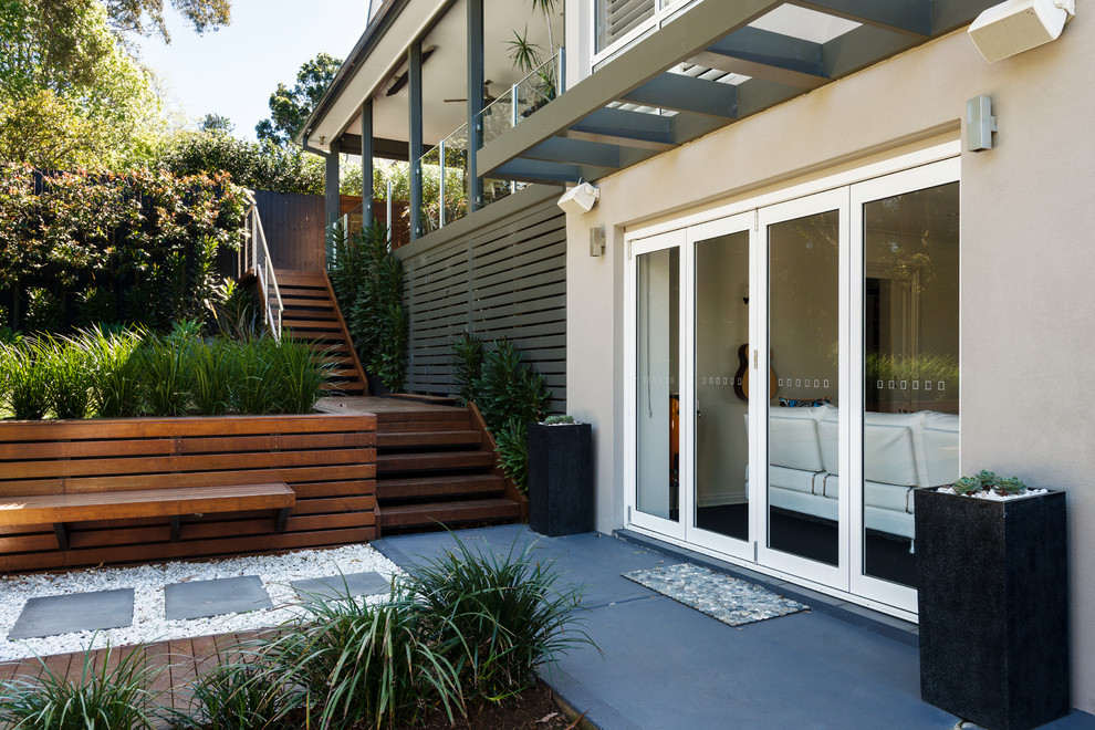 Backyard Entertaining Area Contemporary Patio Sydney by Family