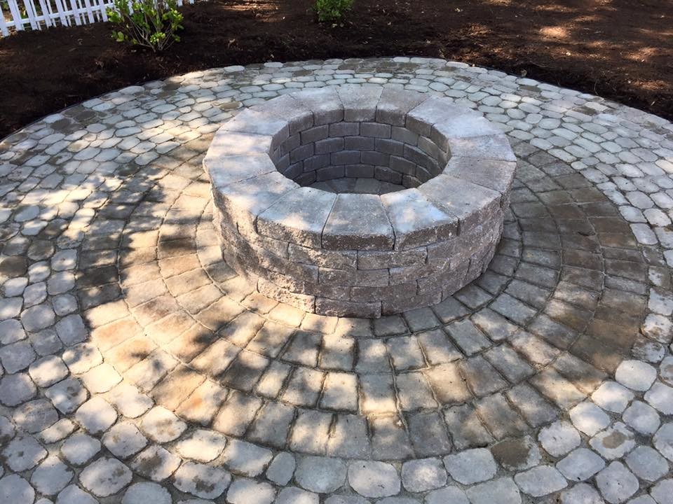 Backyard Firepit Traditional Patio Charlotte by Richard Laney