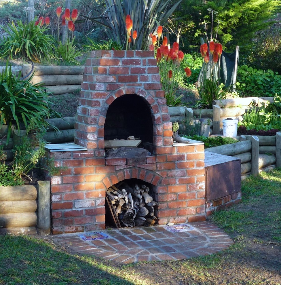 Backyard Fireplace New zealand - Traditional - Patio - Perth - by KTBEL ...