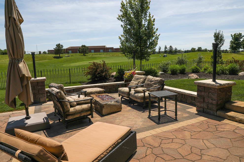 Backyard Golf Course Paradise Contemporary Patio Omaha by