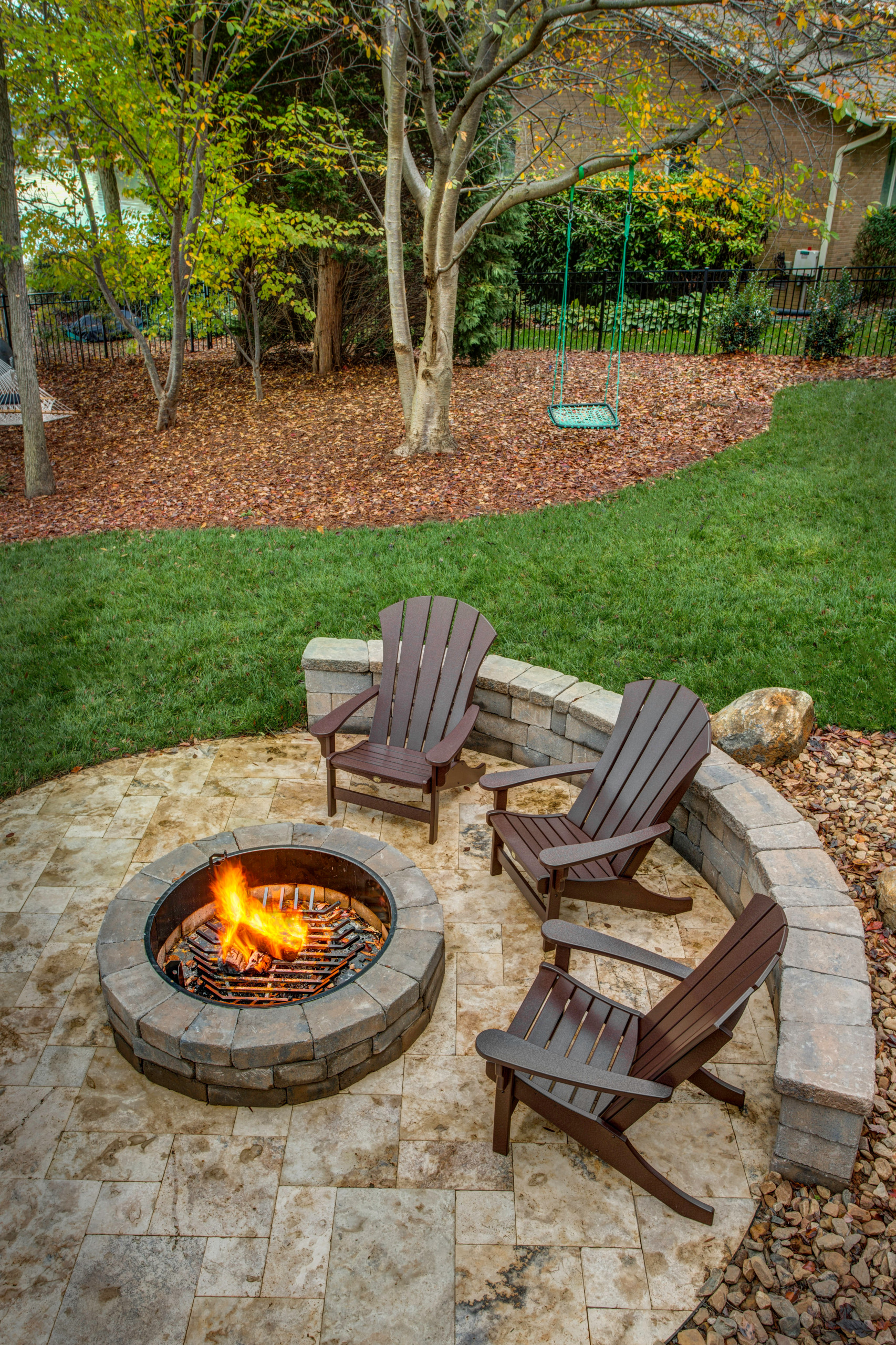 restoration hardware fire pit reviews on 75 Beautiful Tile Patio With A Fire Pit Pictures Ideas May 2021 Houzz