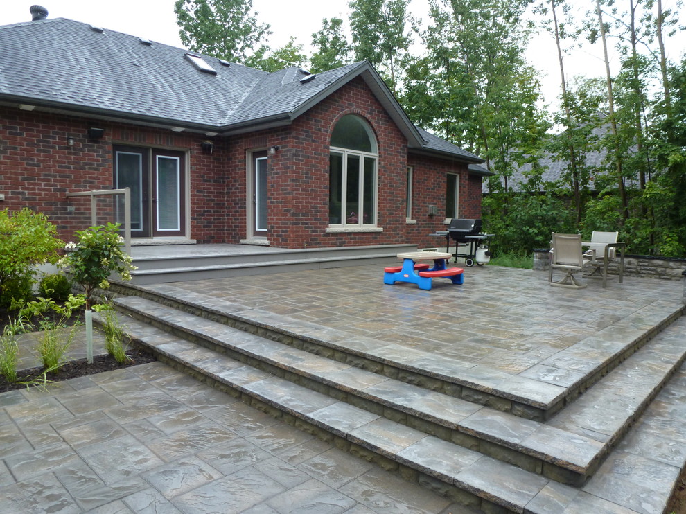 Backyard Patio Area Traditional Patio Toronto by Aurora