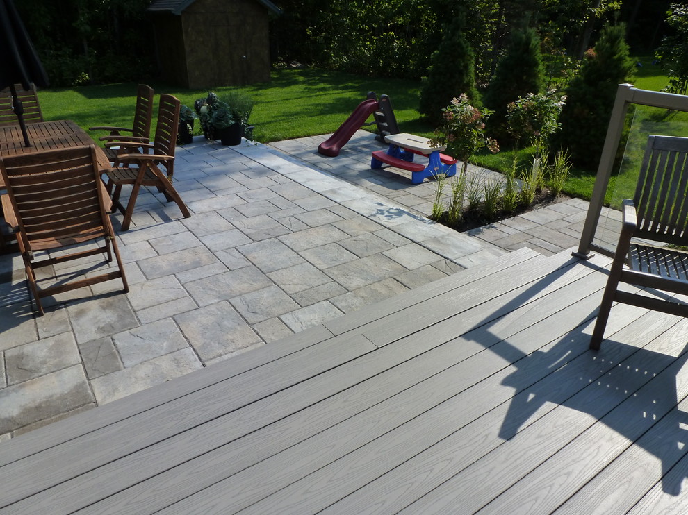 Backyard Patio Area Traditional Patio Toronto by Aurora