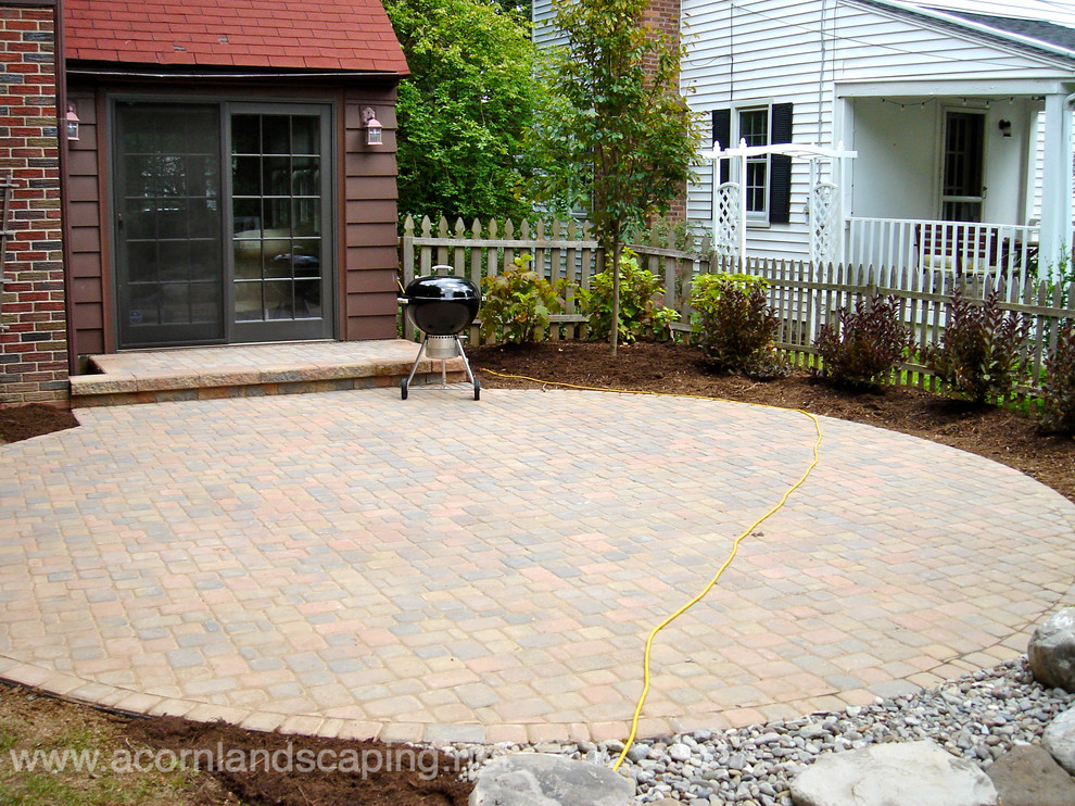 Backyard Patio Designs Pavers Stone Designer In Rochester Ny Traditional Patio New York By Acorn Ponds Waterfalls Houzz