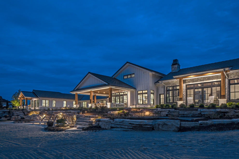 Backyard Patio Lighting Lake House Outdoor Lighting Design