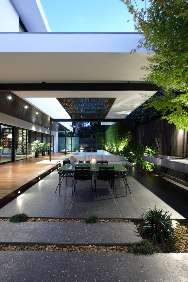 Moderner Patio in Melbourne