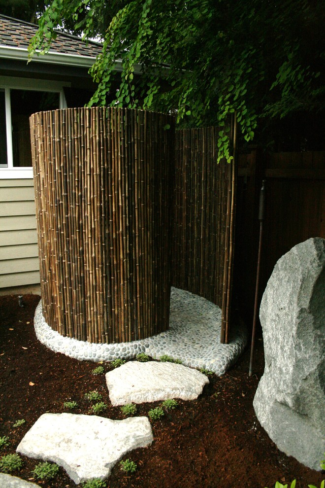 Bamboo Shower - Asian - Patio - Seattle - by LeMier Construction, LLC ...