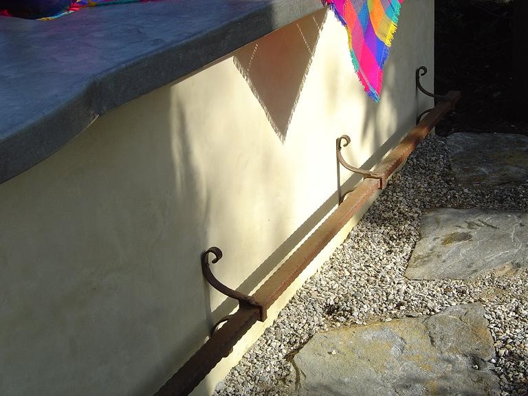 Bar Foot Rest Rail 2 Mediterranean Patio Los Angeles by CMC FAB