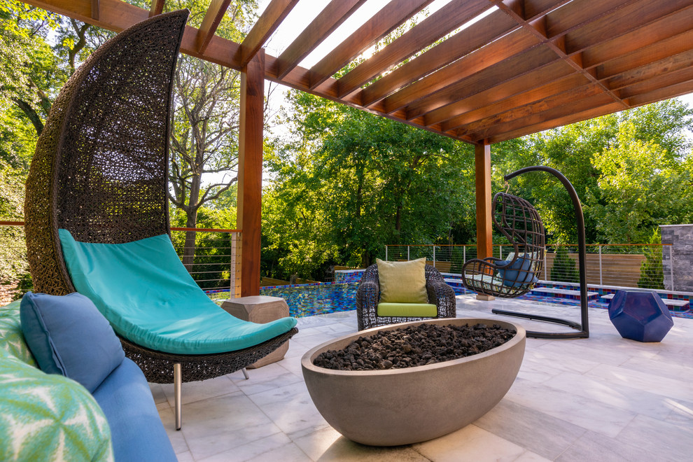 Barker Residence Modern Patio Raleigh by Currin Outdoor Living
