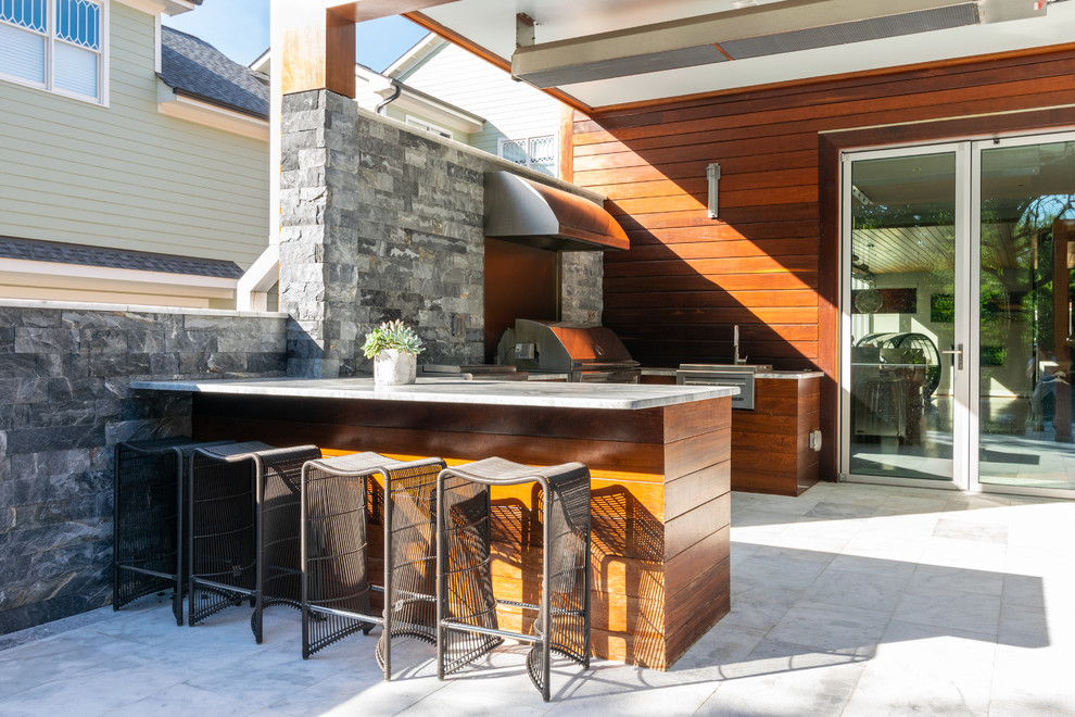 Barker Residence Modern Patio Raleigh by Currin Outdoor Living