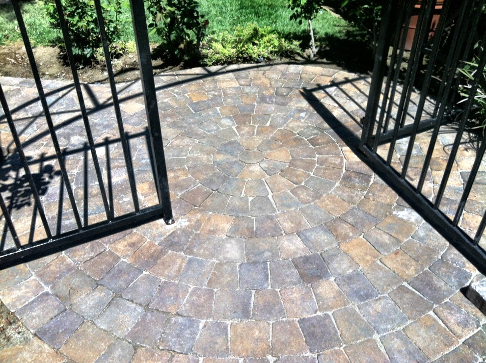 This is an example of a large mediterranean patio in Orange County.