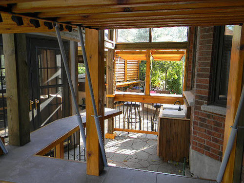 Patio - craftsman patio idea in Toronto
