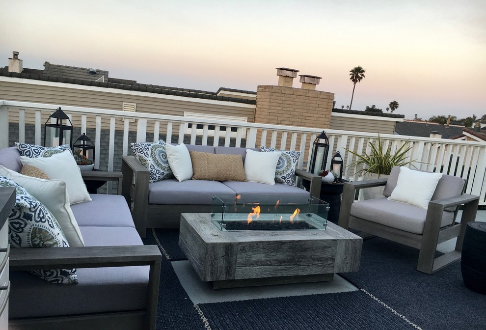 Transitional Greige Vacation Home Beach Style Patio Denver by KODA Interiors Houzz