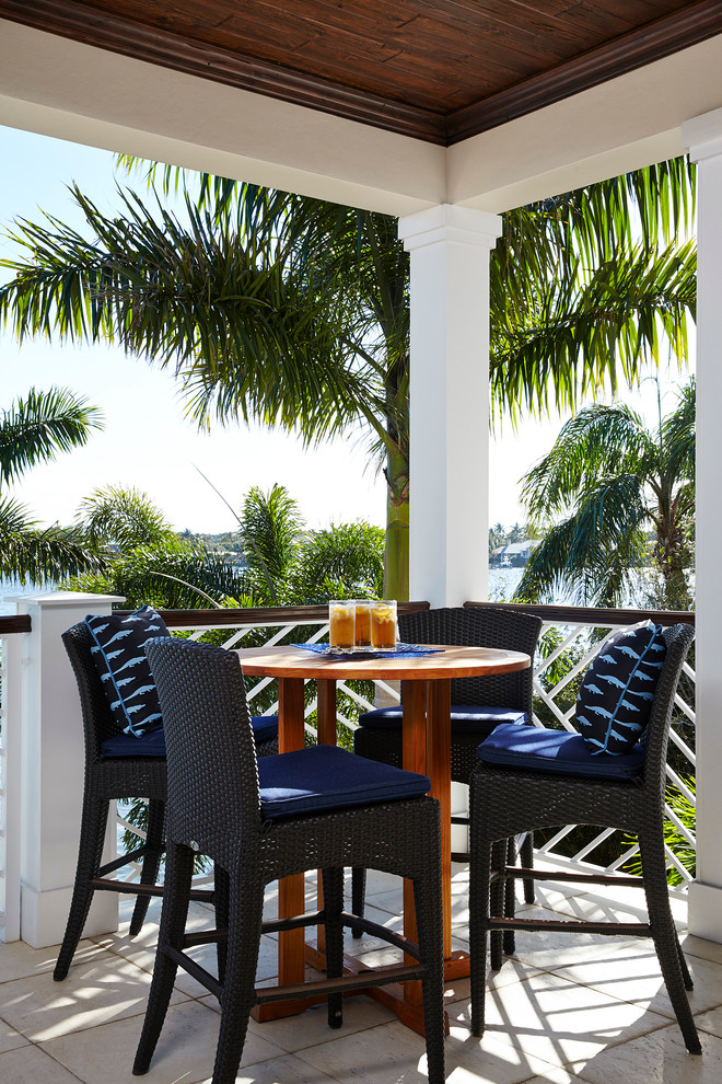 Inspiration for a coastal patio remodel in Miami