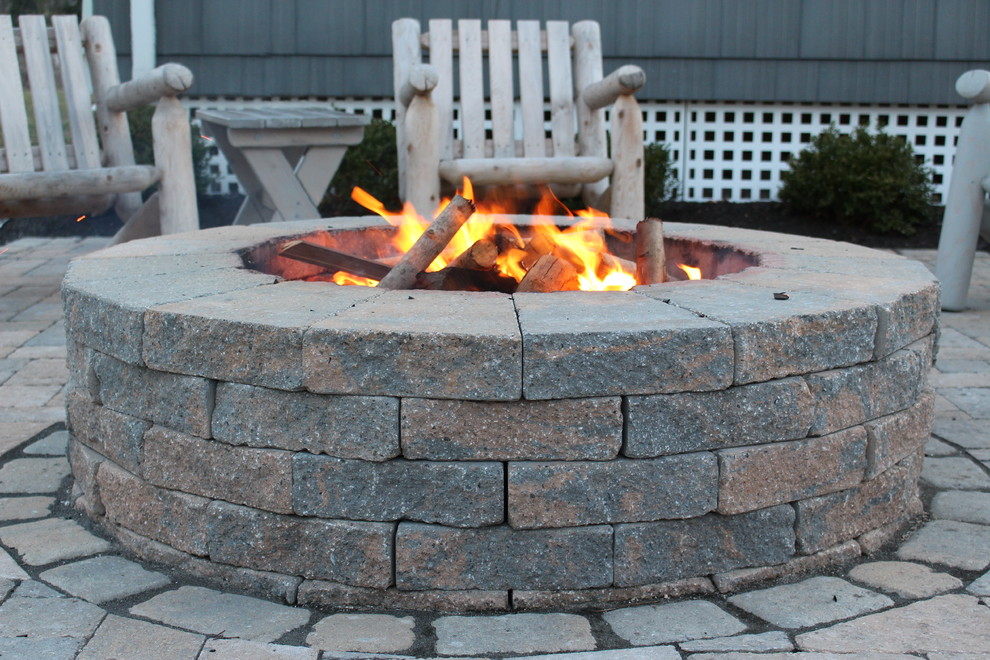 Beach Town Summer House Patio Contemporary Patio Boston by Mass Hardscapes Houzz