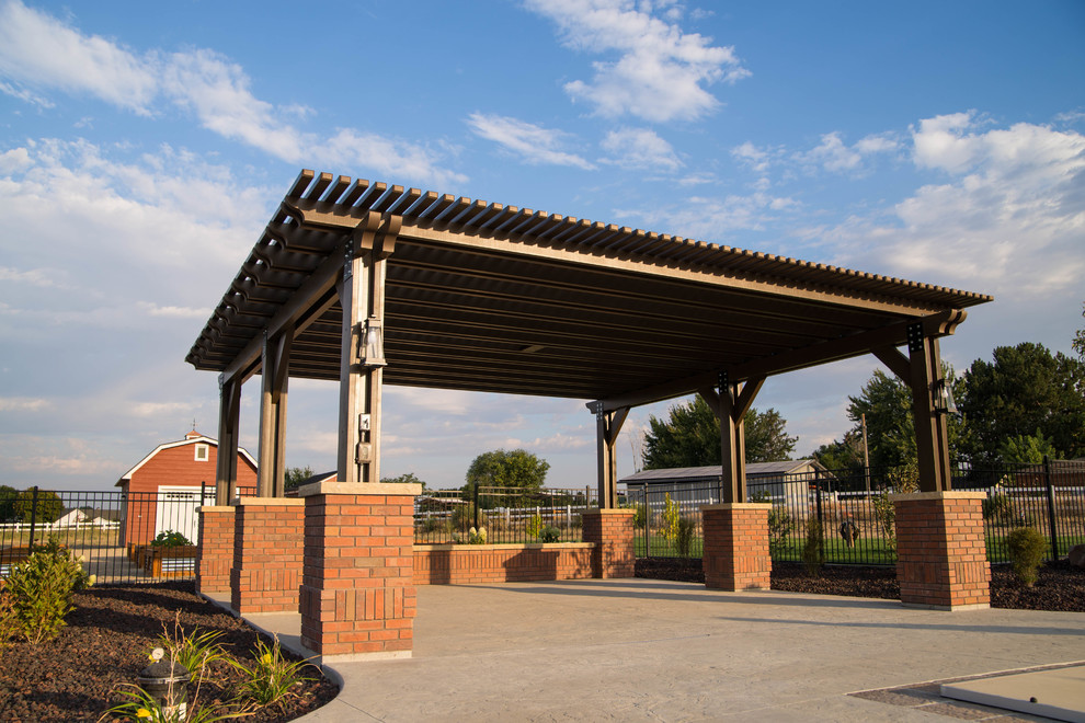 Beacon Light Timber Frame Traditional Patio Boise by ShadeWorks